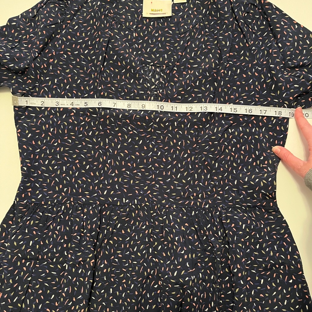 Anthropologie Navy Blue Mini Dress - Picture 8 of 9